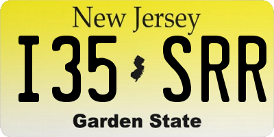 NJ license plate I35SRR