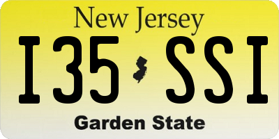 NJ license plate I35SSI