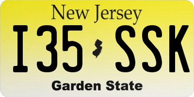 NJ license plate I35SSK