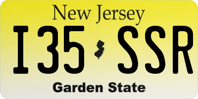 NJ license plate I35SSR