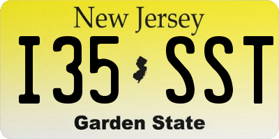 NJ license plate I35SST