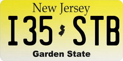 NJ license plate I35STB