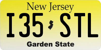 NJ license plate I35STL