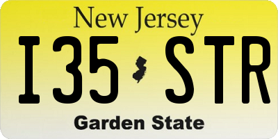 NJ license plate I35STR