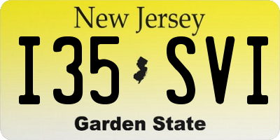 NJ license plate I35SVI