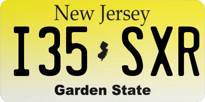 NJ license plate I35SXR