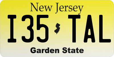 NJ license plate I35TAL