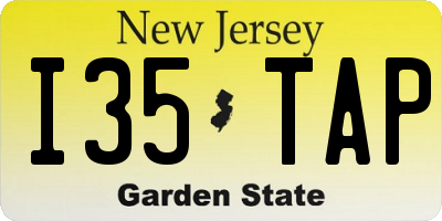 NJ license plate I35TAP