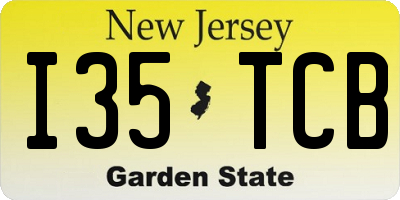 NJ license plate I35TCB