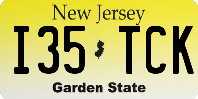 NJ license plate I35TCK