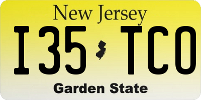 NJ license plate I35TCO