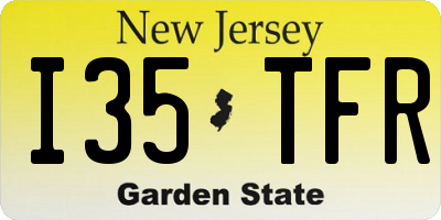 NJ license plate I35TFR