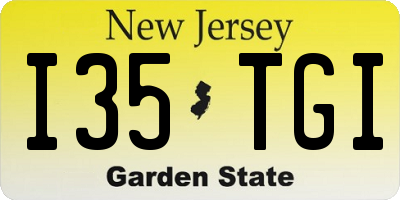 NJ license plate I35TGI
