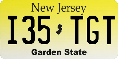 NJ license plate I35TGT