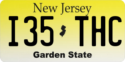 NJ license plate I35THC