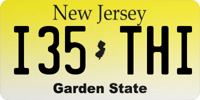 NJ license plate I35THI