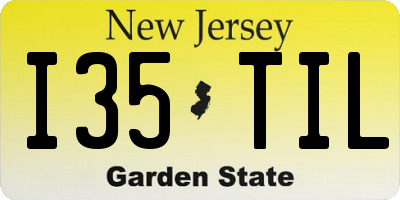 NJ license plate I35TIL