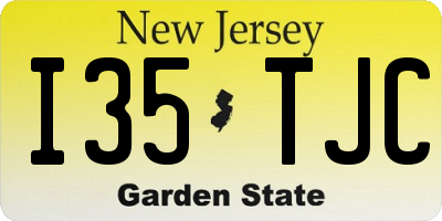 NJ license plate I35TJC