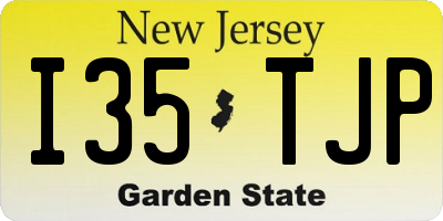 NJ license plate I35TJP