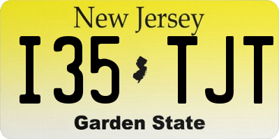 NJ license plate I35TJT