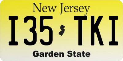 NJ license plate I35TKI