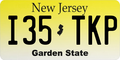 NJ license plate I35TKP