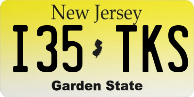 NJ license plate I35TKS