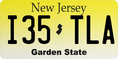 NJ license plate I35TLA
