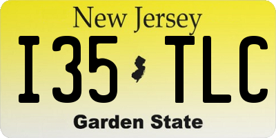 NJ license plate I35TLC