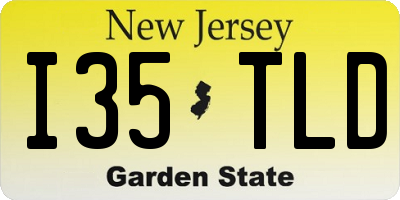 NJ license plate I35TLD