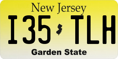 NJ license plate I35TLH