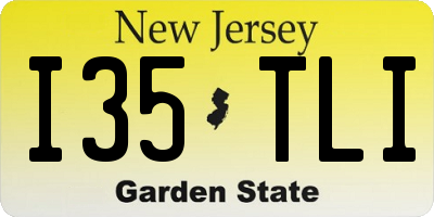 NJ license plate I35TLI
