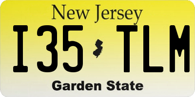 NJ license plate I35TLM