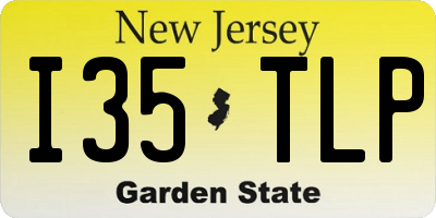 NJ license plate I35TLP