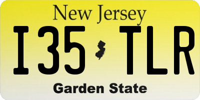 NJ license plate I35TLR