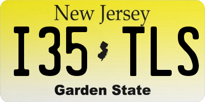 NJ license plate I35TLS