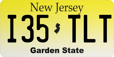 NJ license plate I35TLT