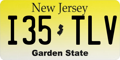 NJ license plate I35TLV