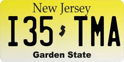 NJ license plate I35TMA