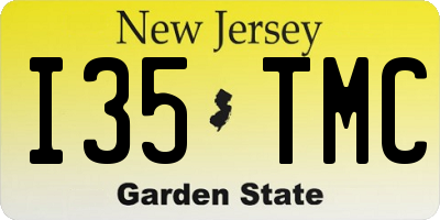 NJ license plate I35TMC