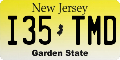 NJ license plate I35TMD