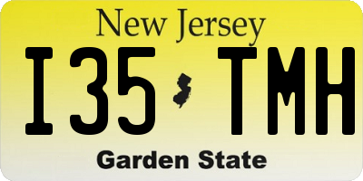 NJ license plate I35TMH