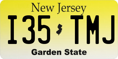 NJ license plate I35TMJ