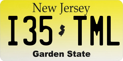 NJ license plate I35TML