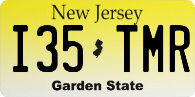 NJ license plate I35TMR