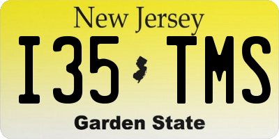 NJ license plate I35TMS