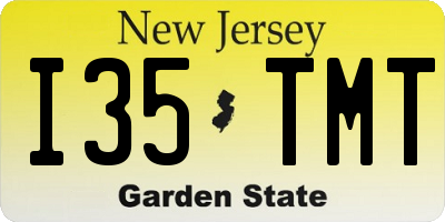 NJ license plate I35TMT