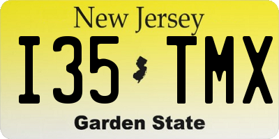 NJ license plate I35TMX
