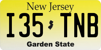 NJ license plate I35TNB