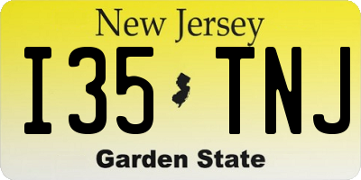 NJ license plate I35TNJ